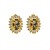 occidental style Alloy diamond Rhinestone Round exaggerating ear stud trend fully-jewelled wind Earring earrings