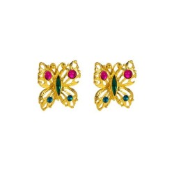 occidental style retro ear stud Bohemian style medium woman Alloy diamond butt..