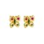 occidental style retro ear stud Bohemian style medium woman Alloy diamond butterfly Pearl resin earrings Ea