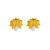 occidental style retro ear stud Bohemian style medium woman Alloy diamond butterfly Pearl resin earrings Ea