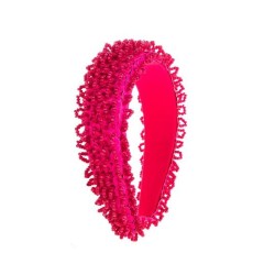  Headband Korean style wind pure handmade exaggerating velvet Beads Headband w..