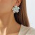  fashion medium flowers turquoise earrings  retro temperament ear stud palace wind brief geometry Earring