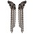 exaggerating creative geometry Acrylic diamond tassel earrings woman occidental style claw chain Earring earrin
