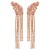 exaggerating creative geometry Acrylic diamond tassel earrings woman occidental style claw chain Earring earrin