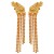 exaggerating creative geometry Acrylic diamond tassel earrings woman occidental style claw chain Earring earrin