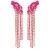 exaggerating creative geometry Acrylic diamond tassel earrings woman occidental style claw chain Earring earrin