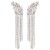 exaggerating creative geometry Acrylic diamond tassel earrings woman occidental style claw chain Earring earrin
