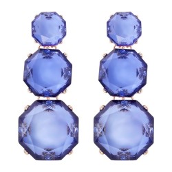 new geometry surface Round earring resin transparent brief earrings personalit..
