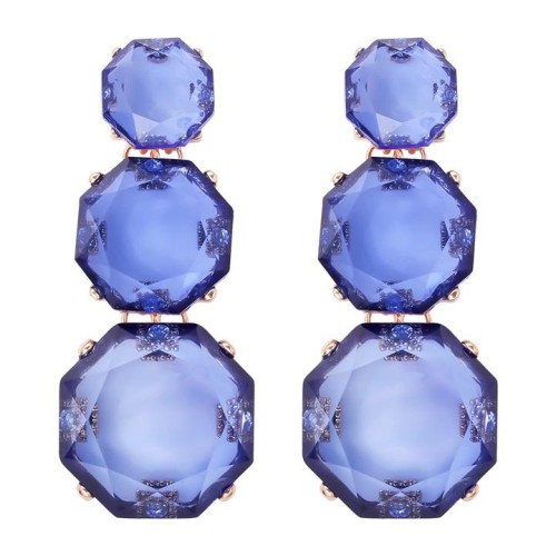 new geometry surface Round earring resin transparent brief earrings personality ear stud lady elegant all-Purpose