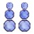 new geometry surface Round earring resin transparent brief earrings personality ear stud lady elegant all-Purpose