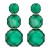 new geometry surface Round earring resin transparent brief earrings personality ear stud lady elegant all-Purpose