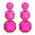new geometry surface Round earring resin transparent brief earrings personality ear stud lady elegant all-Purpose