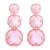 new geometry surface Round earring resin transparent brief earrings personality ear stud lady elegant all-Purpose