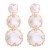 new geometry surface Round earring resin transparent brief earrings personality ear stud lady elegant all-Purpose