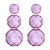 new geometry surface Round earring resin transparent brief earrings personality ear stud lady elegant all-Purpose