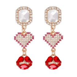  same style earrings  color lips love Earring ear stud earring woman ear stud ..