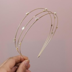 woman Headband woman three layer Alloy brief Rhinestone Headband