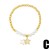occidental styleins temperament brief star Moon bracelet woman samll Pearl beads elasticitybrb