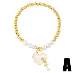 enamel love Pearl bracelet womanins samll high temperament beadsbrb