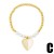enamel love Pearl bracelet womanins samll high temperament beadsbrb