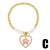 occidental style Pearl elasticity bracelet womanins fashion love Five-pointed star pendant temperamentbra