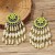 E occidental style Bohemia beads earring woman long style exaggerating beads flowers Earring earring