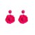 Bohemian style weave earring Cloth flower earrings small fresh temperament Earring woman