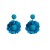 Bohemian style weave earring Cloth flower earrings small fresh temperament Earring woman