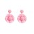 Bohemian style weave earring Cloth flower earrings small fresh temperament Earring woman