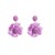 Bohemian style weave earring Cloth flower earrings small fresh temperament Earring woman