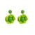 Bohemian style weave earring Cloth flower earrings small fresh temperament Earring woman