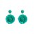 Bohemian style weave earring Cloth flower earrings small fresh temperament Earring woman