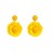 Bohemian style weave earring Cloth flower earrings small fresh temperament Earring woman