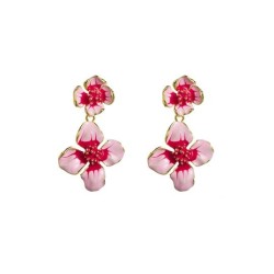 occidental style fashion personality high earrings fresh enamel Alloy exaggera..