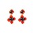 occidental style fashion personality high earrings fresh enamel Alloy exaggerating flowers temperament Earri