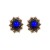 occidental style Earring retro palace style temperament brief medium resin embed Pearl woman ear stud earrings