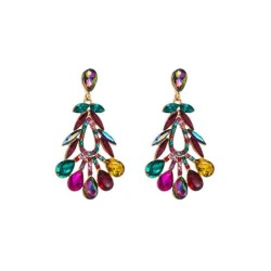 occidental style fashion colorful diamond series Alloy diamond drop glass diam..