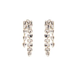 occidental style wind fashion exaggerating glass Rhinestone geometry gem drop ..