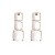 occidental style brief fashion transparent resin half earrings exaggerating retro wind personality temperament 