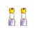 occidental style brief fashion transparent resin half earrings exaggerating retro wind personality temperament 