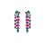 occidental style fashion personality exaggerating super Alloy fully-jewelled long style tassel earrings tempera