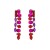 occidental style exaggerating personality Alloy long style color tassel Irregular super fully-jewelled earrings wo