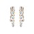 occidental style exaggerating personality Alloy long style color tassel Irregular super fully-jewelled earrings wo
