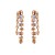 occidental style exaggerating personality Alloy long style color tassel Irregular super fully-jewelled earrings wo