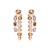 occidental style fashion elegant Alloy geometry exaggerating Irregular flash diamond tassel earrings high