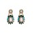 occidental style fashion personality exaggerating multilayer Round flowers diamond retro earrings woman f
