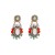 occidental style fashion personality exaggerating multilayer Round flowers diamond retro earrings woman f