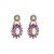 occidental style fashion personality exaggerating multilayer Round flowers diamond retro earrings woman f
