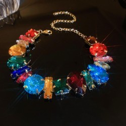 occidental style diamond necklace exaggerating samll personality temperament c..