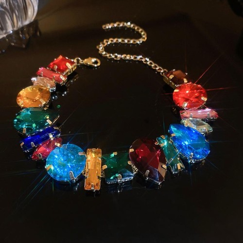 occidental style diamond necklace exaggerating samll personality temperament clavicle chain fashion